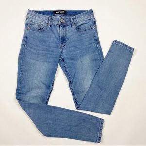 EXPRESS Mid-Rise Light Wash Jean Leggings Jegging - Size 6R